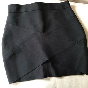 Black stretch skirt
